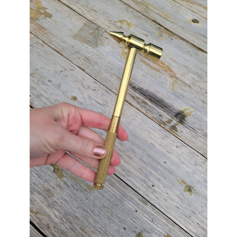 Gold Look Jewelry Hammer with 1 Screwdriver
